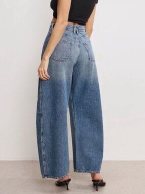 good American good extreme barrel jeans